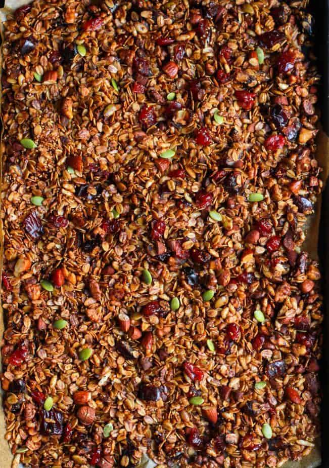 Almond Date Granola | Easy Vegan Breakfast Recipe