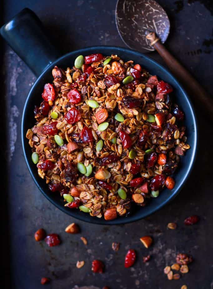 Almond Date Granola | Easy Vegan Breakfast Recipe