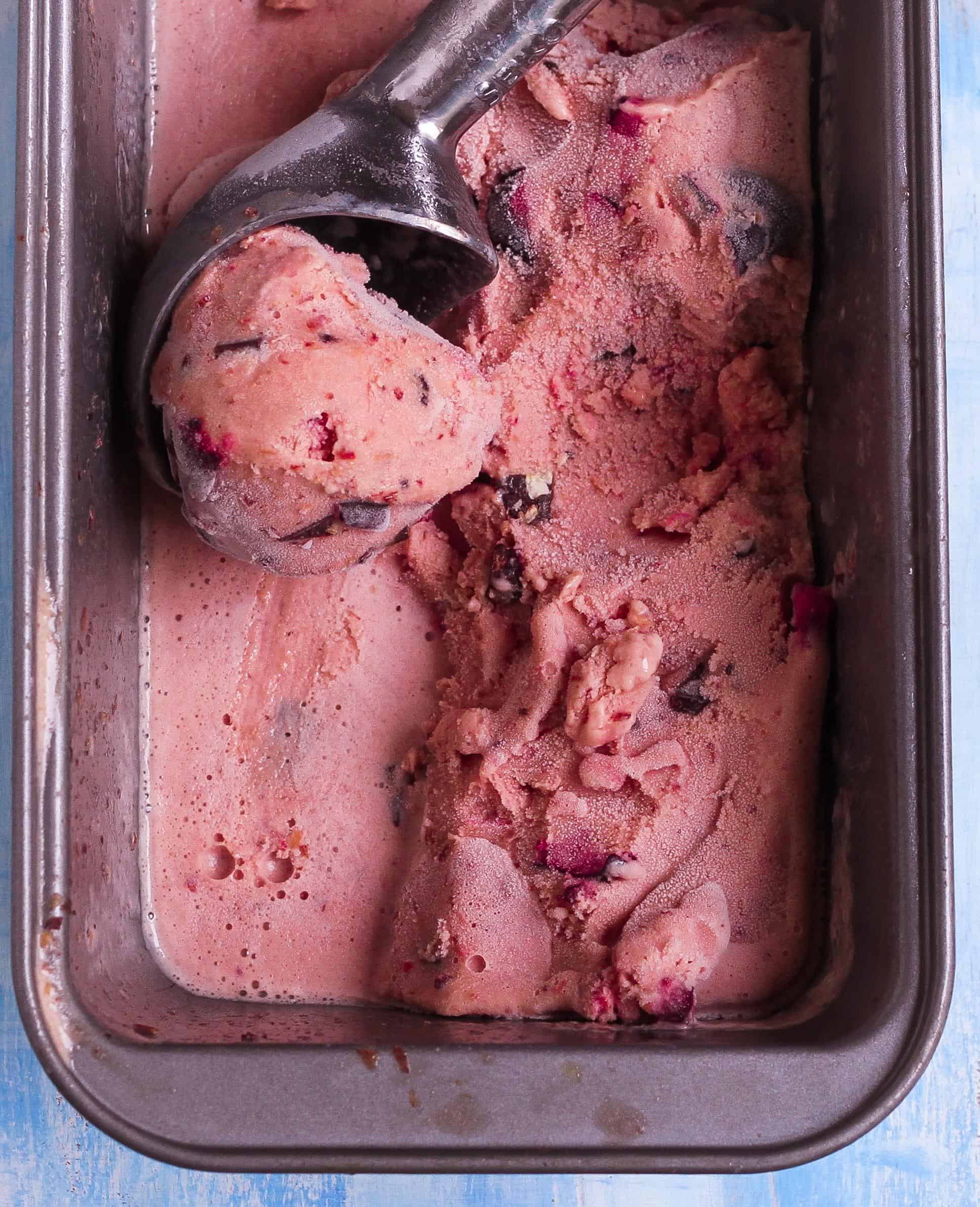 Cherry Frozen Yogurt summer treat healthy delicious fresh