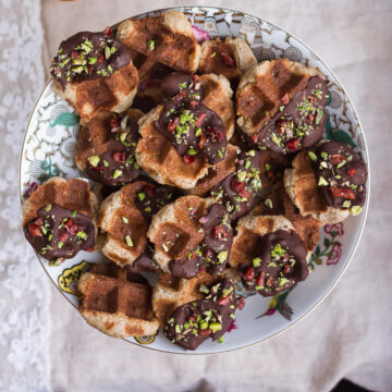Gluten-free Waffle Cookies | Eggless Waffle Cookies Recipe
