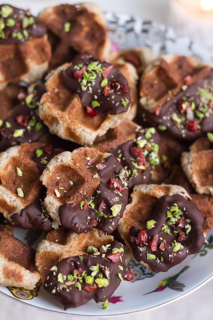 Gluten-free Waffle Cookies | Eggless Waffle Cookies Recipe