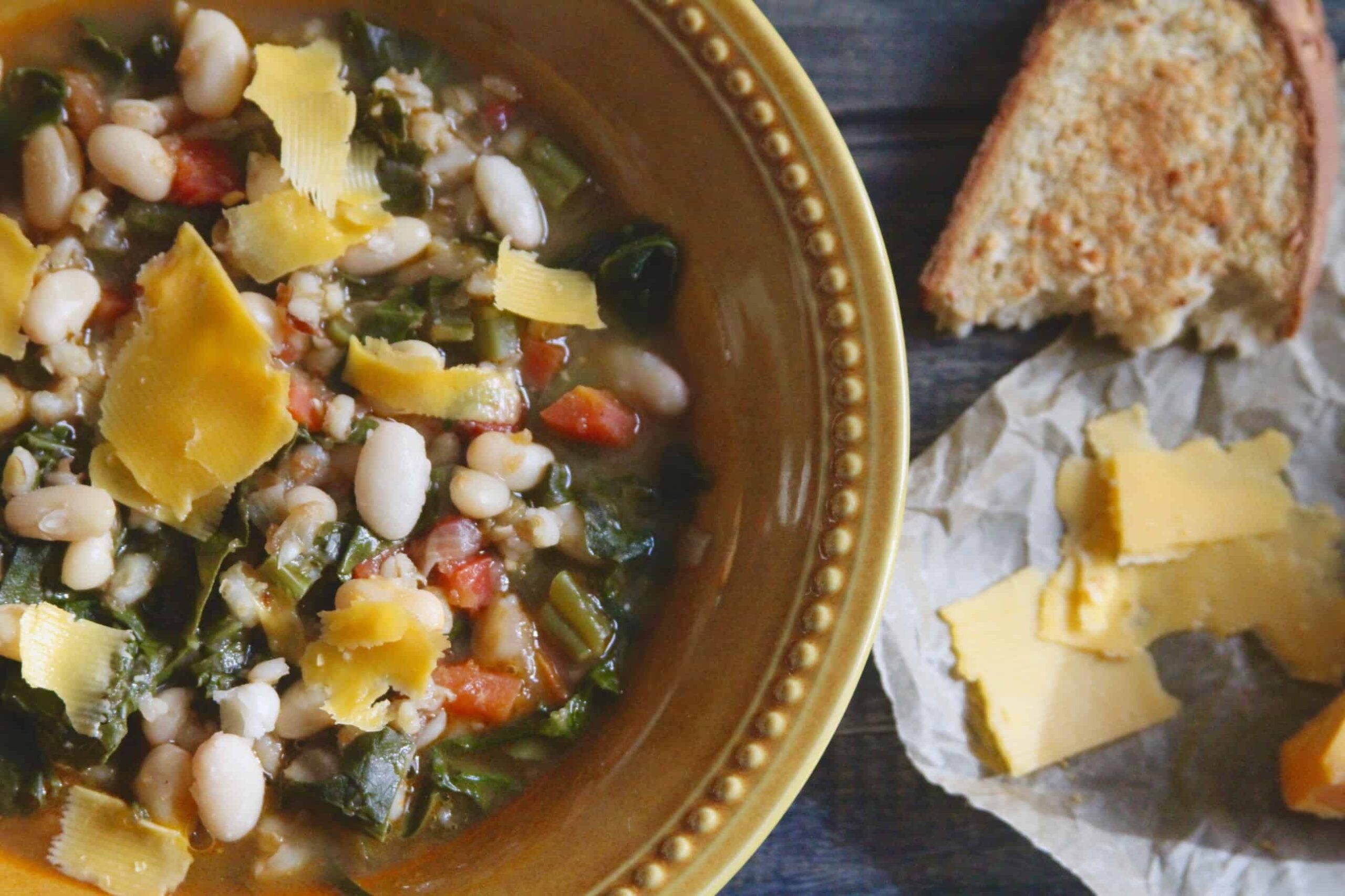 Barley Soup With Beans & Greens