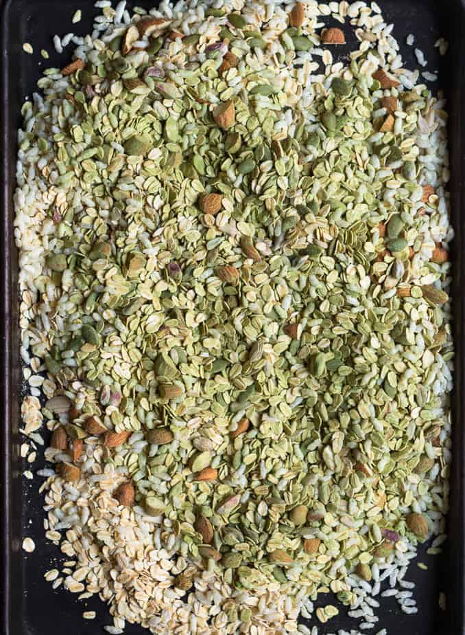 Matcha Granola | Easy Healthy Vegan Matcha Granola Recipe