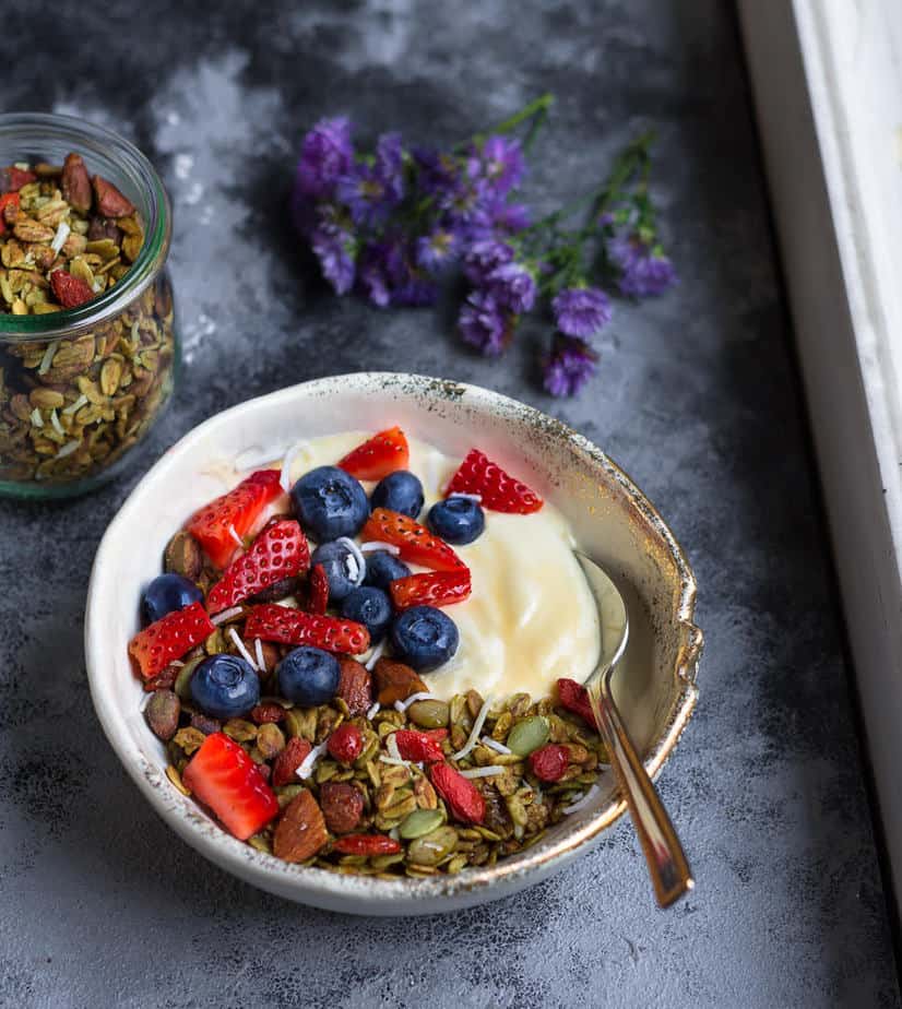 Matcha Granola | Easy Healthy Vegan Matcha Granola Recipe