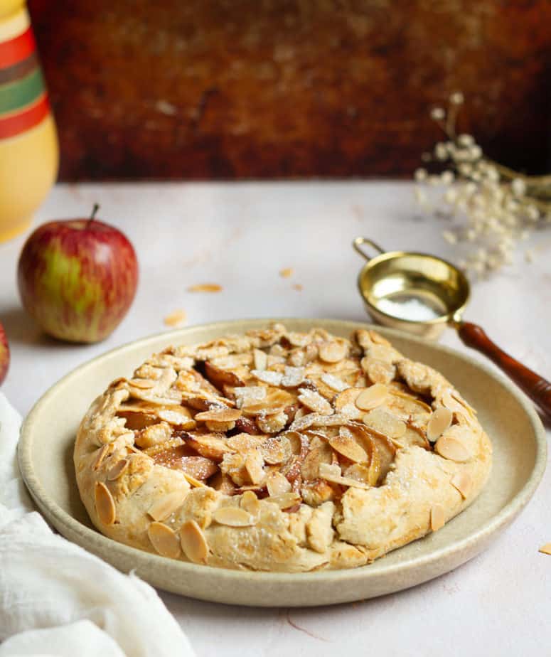 Apple Marzipan Galette | Easy gluten-free apple galette with homemade marzipan