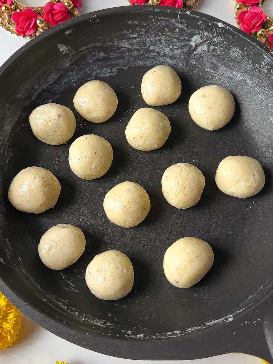 Roll the cooled mixture into balls