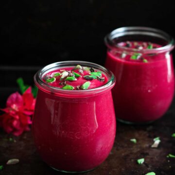 Beetroot Ginger Detox Smoothie vegan, vegetarian, healthy recipe, easy recipe,detox