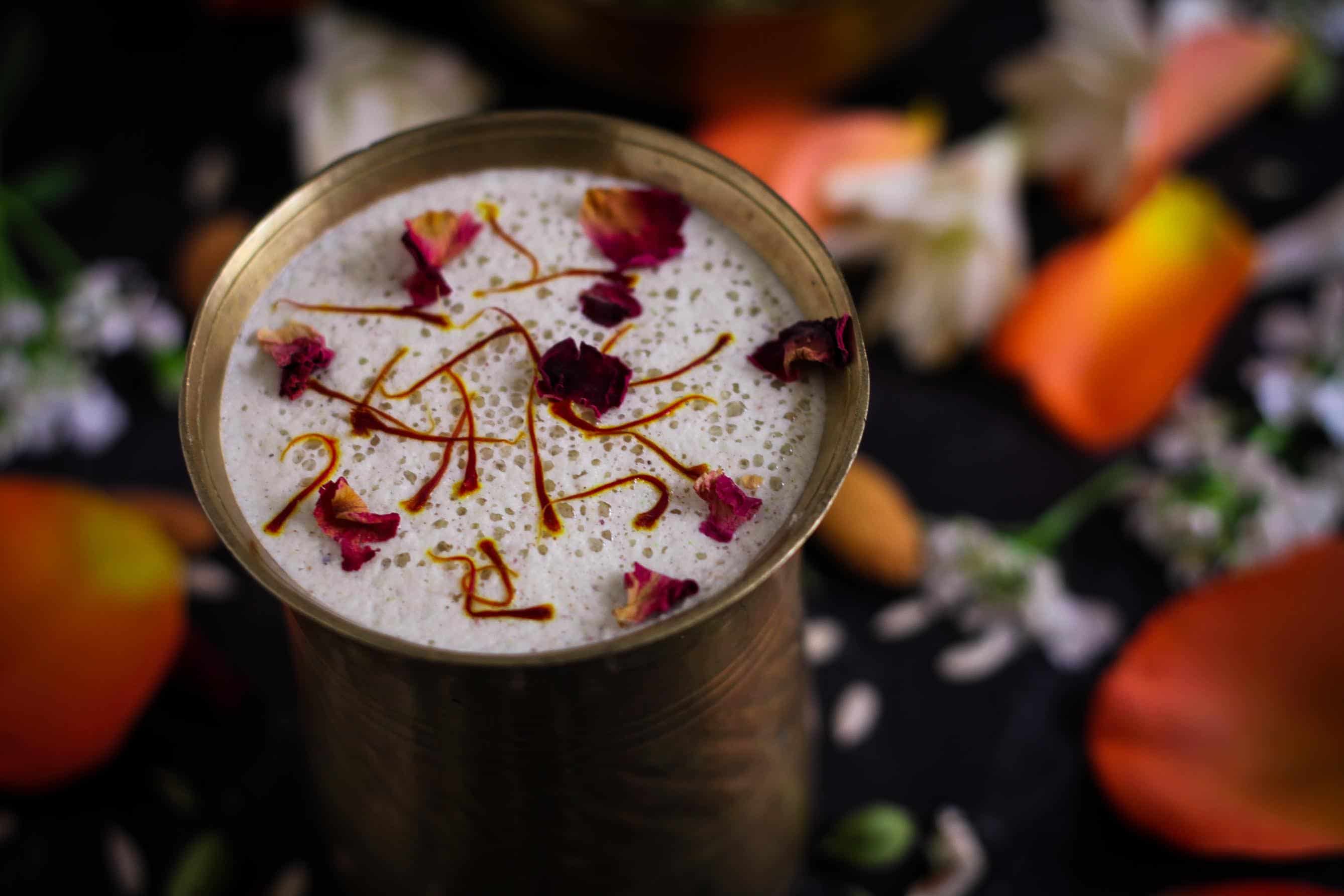 Instant Thandai Masala Mix nuts, spices, vegan,healthy, homemade, drink, Holi special