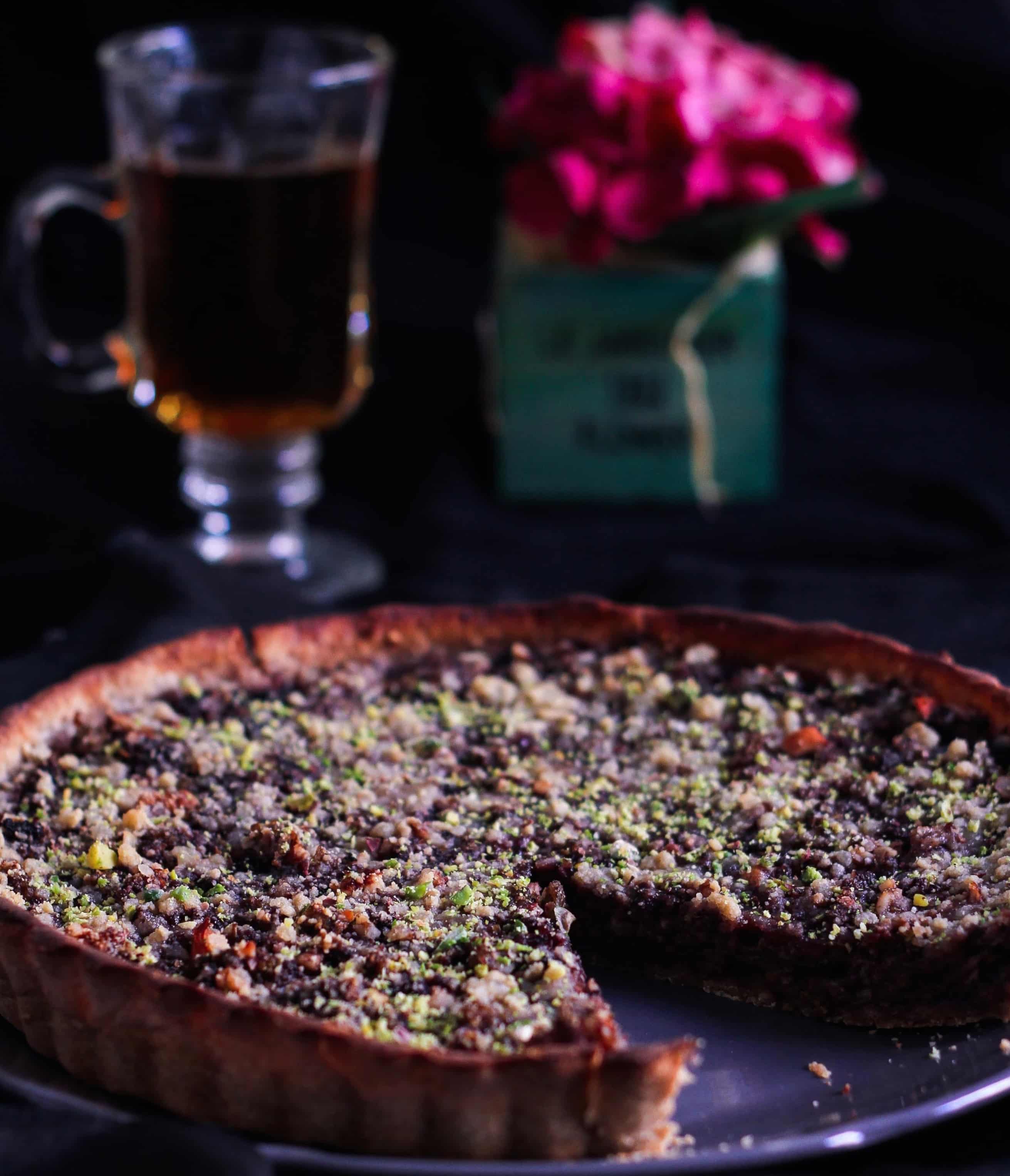 Best Mulberry Pie with crumble