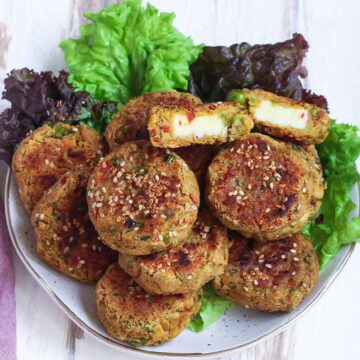 Vegetable Cheese Falafels vegetarian, healthy, easy recipe, glutenfree recipe