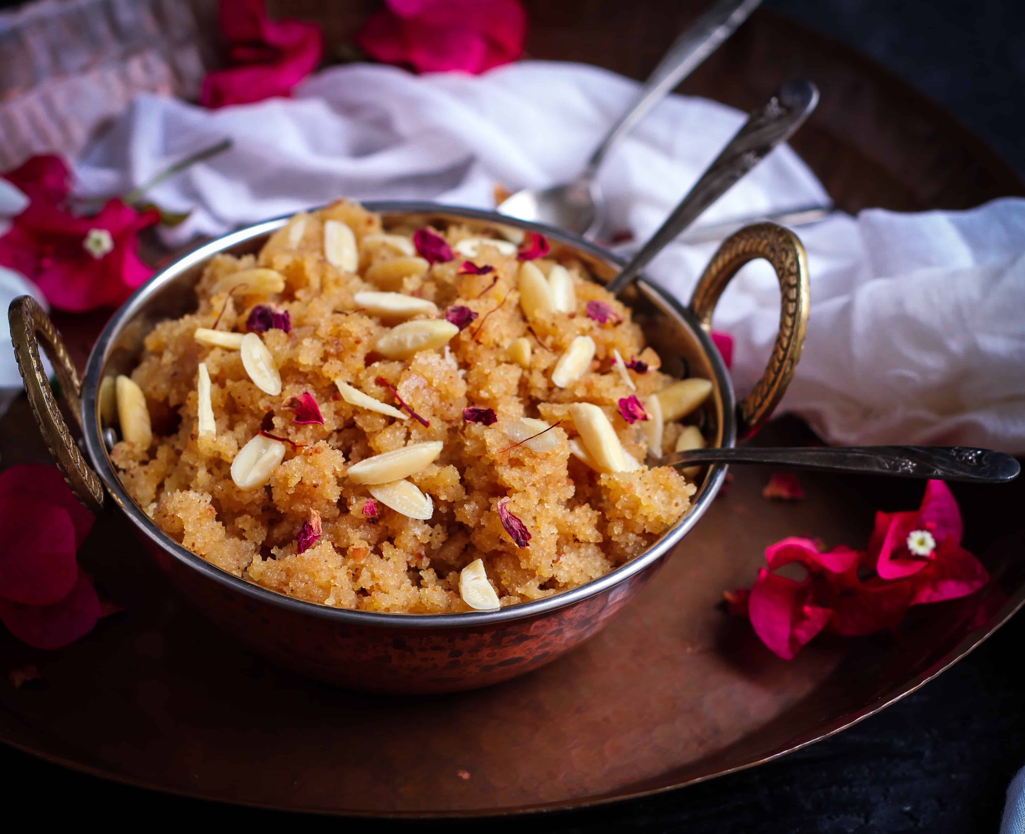 Sooji Badam Halwa | Semolina Almond Pudding Sooji Badam Halwa | Semolina Almond Pudding