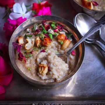 Almond Millet Kheer (Pudding) healthy refined sugarfree glutenfree recipe
