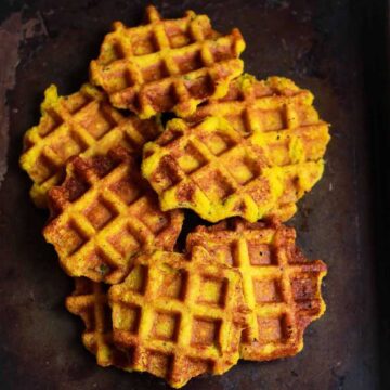 Sweet Potato Cornmeal Waffles easy healthy glutenfree recipe