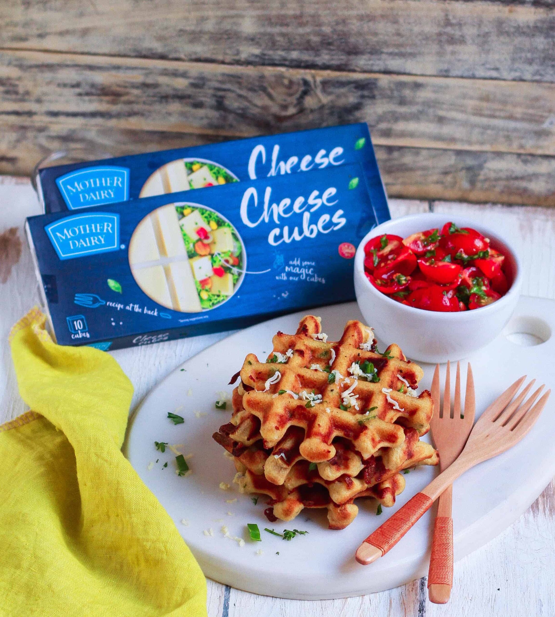 Savory Cheese Waffles