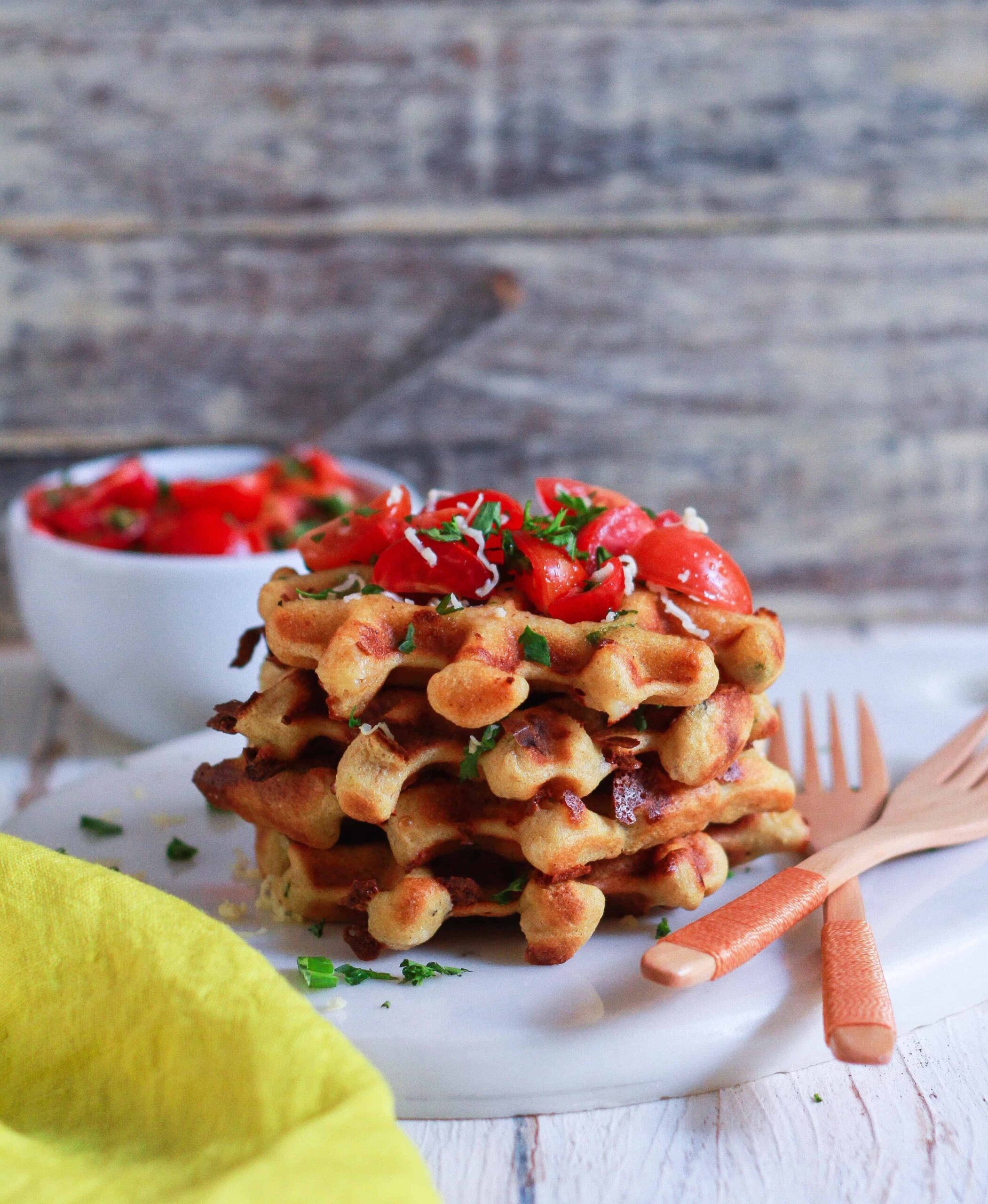 Savory Cheese Waffles