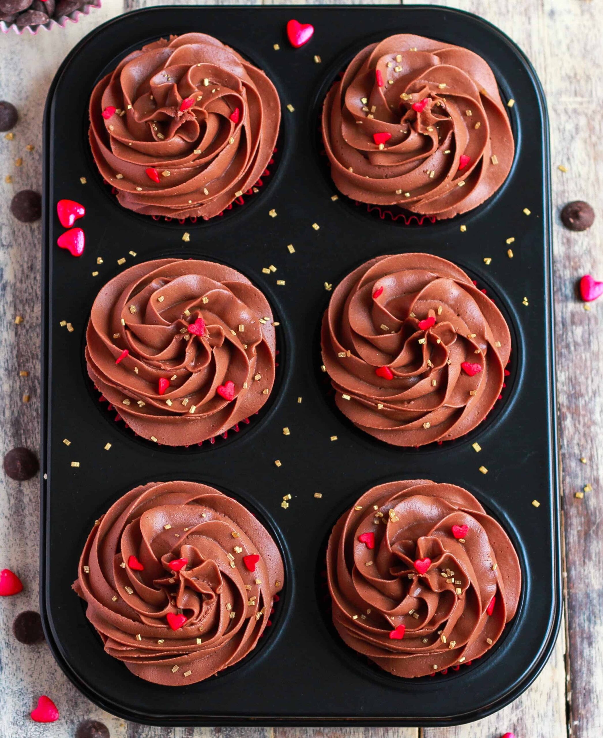 Mocha Cupcakes With Chocolate Frosting