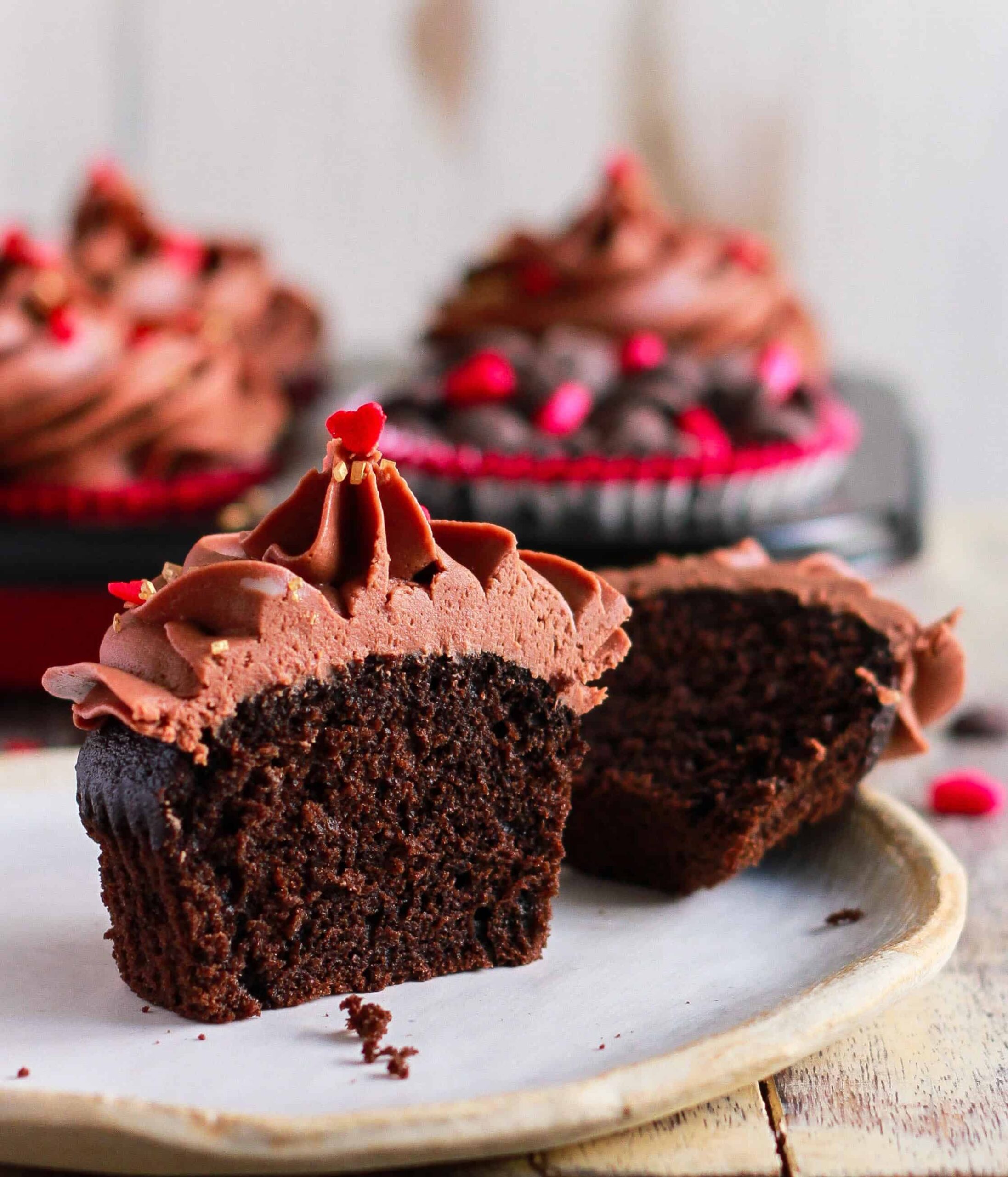 Mocha Cupcakes With Chocolate Frosting