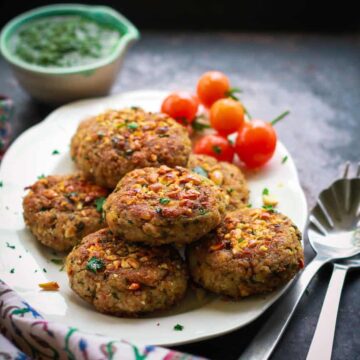 Raw Banana & Millet Cutlet vrat ka khana Indian fasting food vegan glutenfree healthy recipe