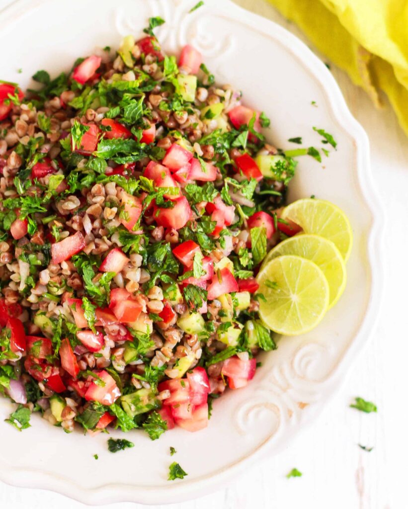 Buckwheat Tabbouleh Salad vegan glutenfree recipe