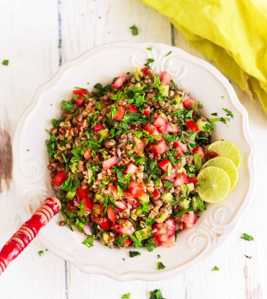 Buckwheat Tabbouleh Salad vegan glutenfree recipe