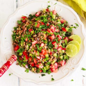 Buckwheat Tabbouleh Salad vegan glutenfree recipe