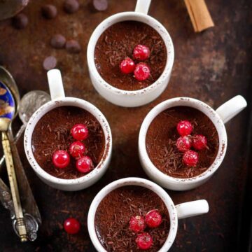 Easy 2 Ingredient Chocolate Pudding vegan glutenfree recipe