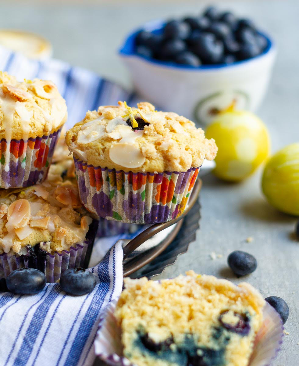 Vegan Lemon Blueberry Muffins