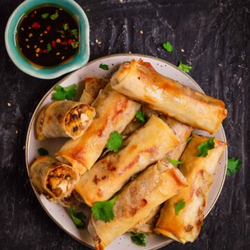 Baked Veg Spring Rolls | Easy Vegan Recipe