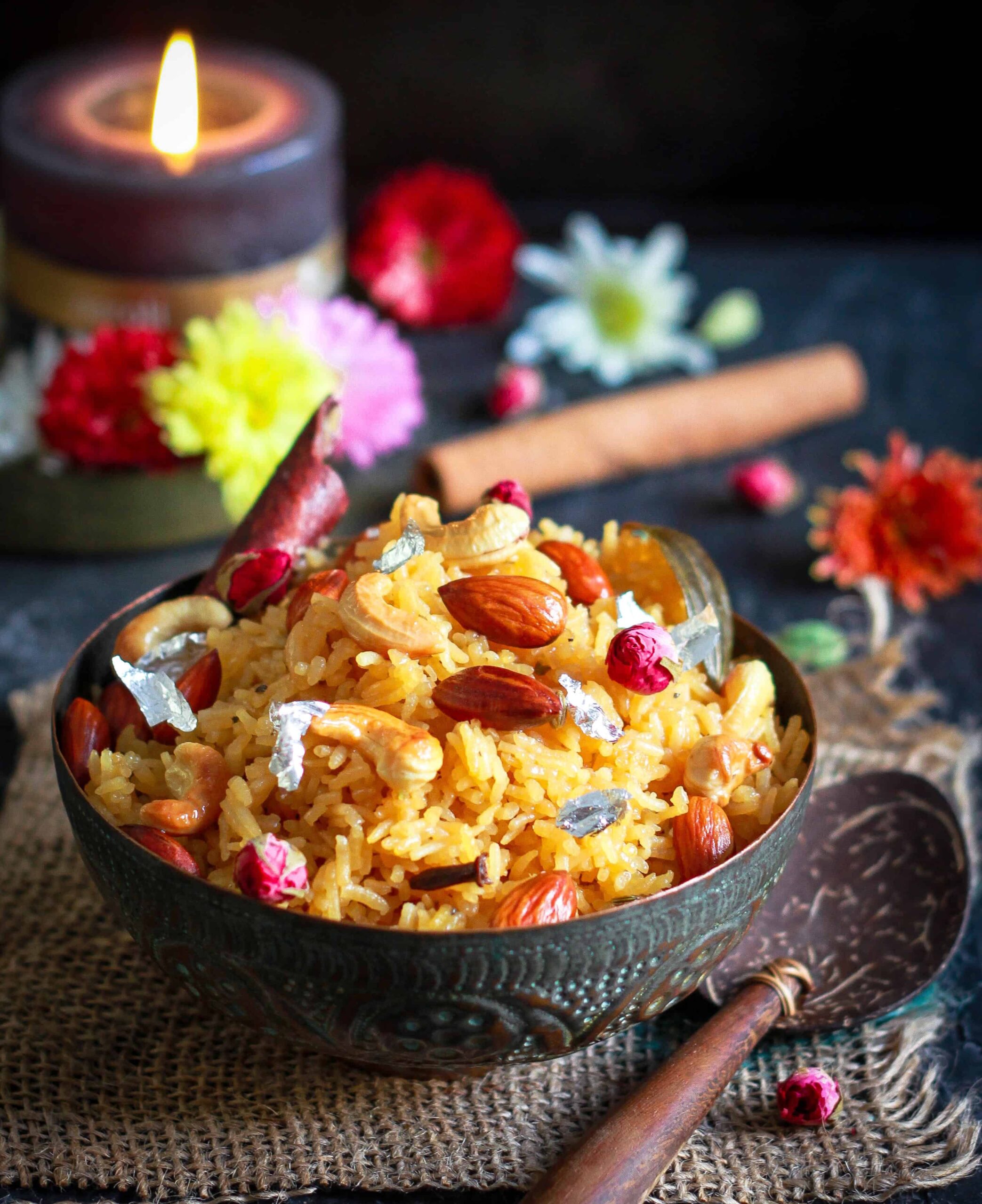 Jaggery Rice Gur Wale Chawal Indian Festive Dessert