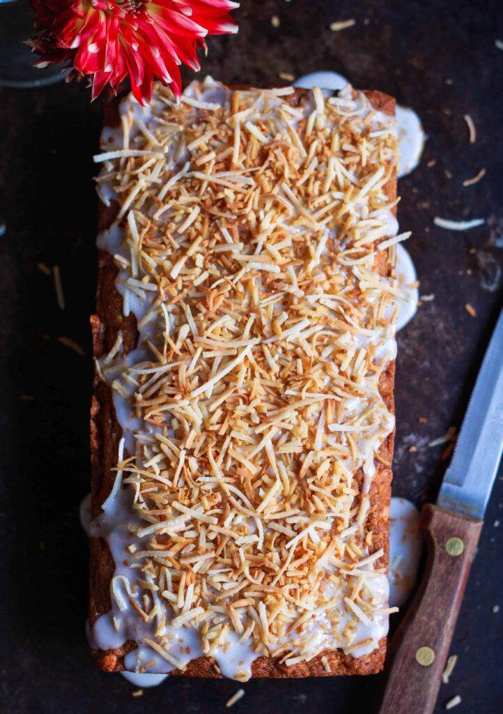Vegan Coconut Tea Cake dairyfree wholegrain healthy recipe