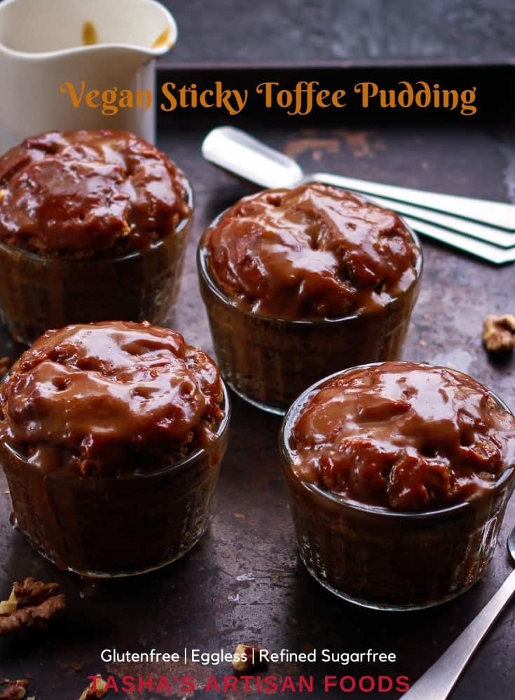 Vegan Sticky Toffee Pudding Glutenfree Dairyfree Refined Sugarfree Dessert