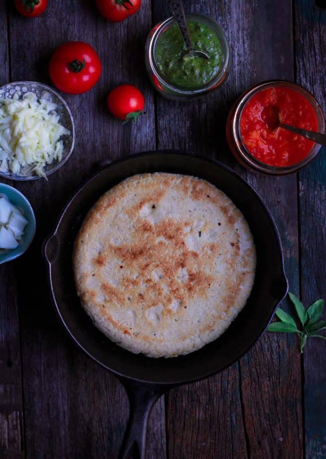 No-Yeast Stovetop Pizza| Easy pizza recipe