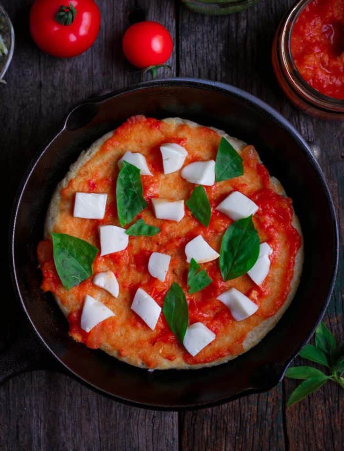 No-Yeast Stovetop Pizza| Easy pizza recipe