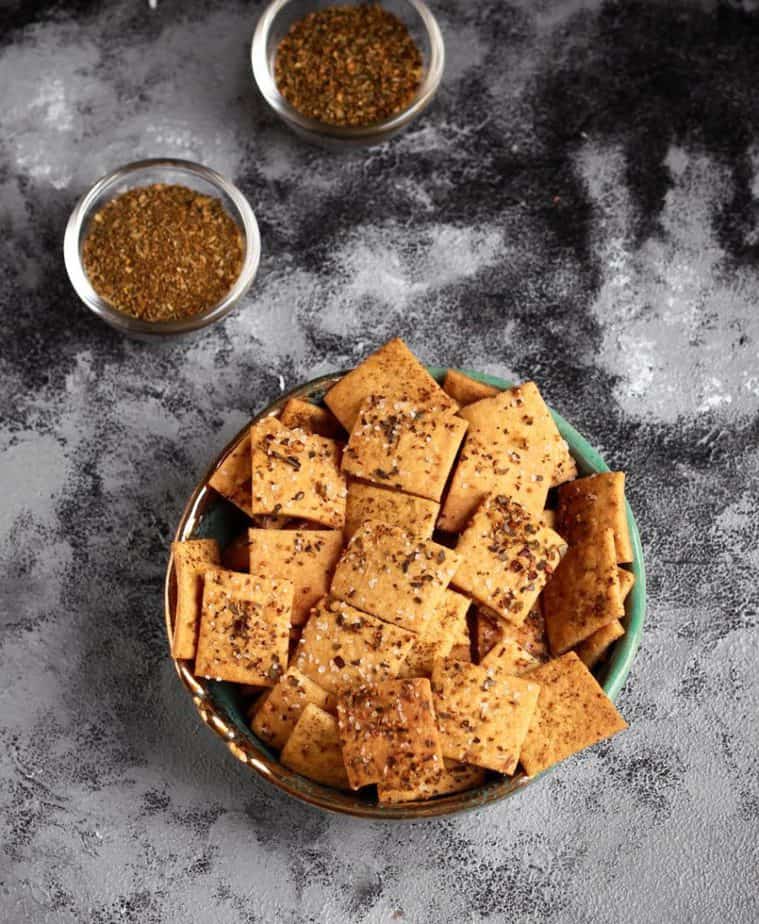 Sourdough Crackers | Easy Vegan Sourdough Cracker Recipe