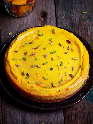 Baked  Mango Cheesecake