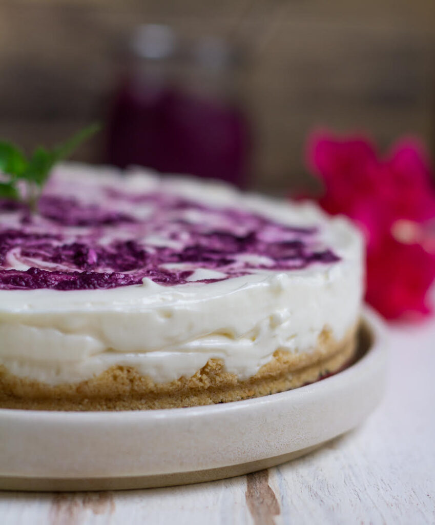 No- Bake Jamun Cheesecake | Eggless recipe