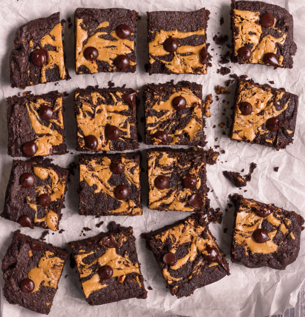 Sourdough Peanut Butter Brownie| Egg;ess chocolate brownie recipe