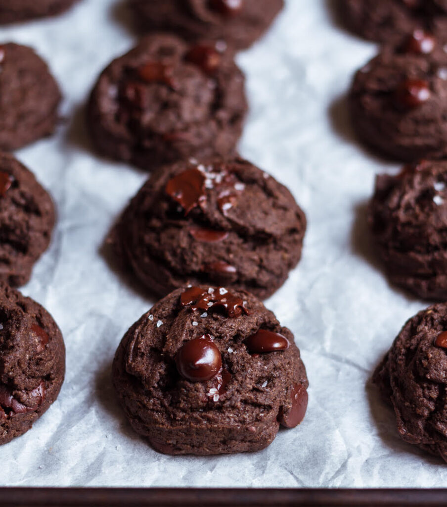 Eggless Double Chocolate Chip Cookies | Easy cookie recipe