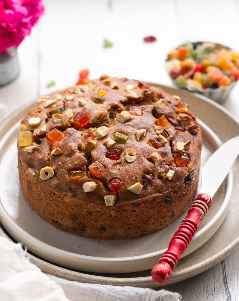 Eggless Tutti Frutti Cake| Easy Vegan Tutti Frutti Cake Recipe