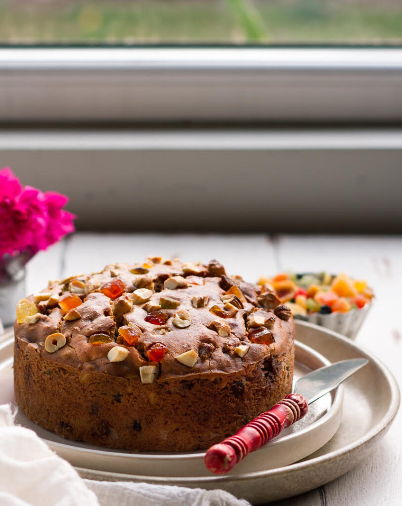 Eggless Tutti Frutti Cake| Easy Vegan Tutti Frutti Cake Recipe