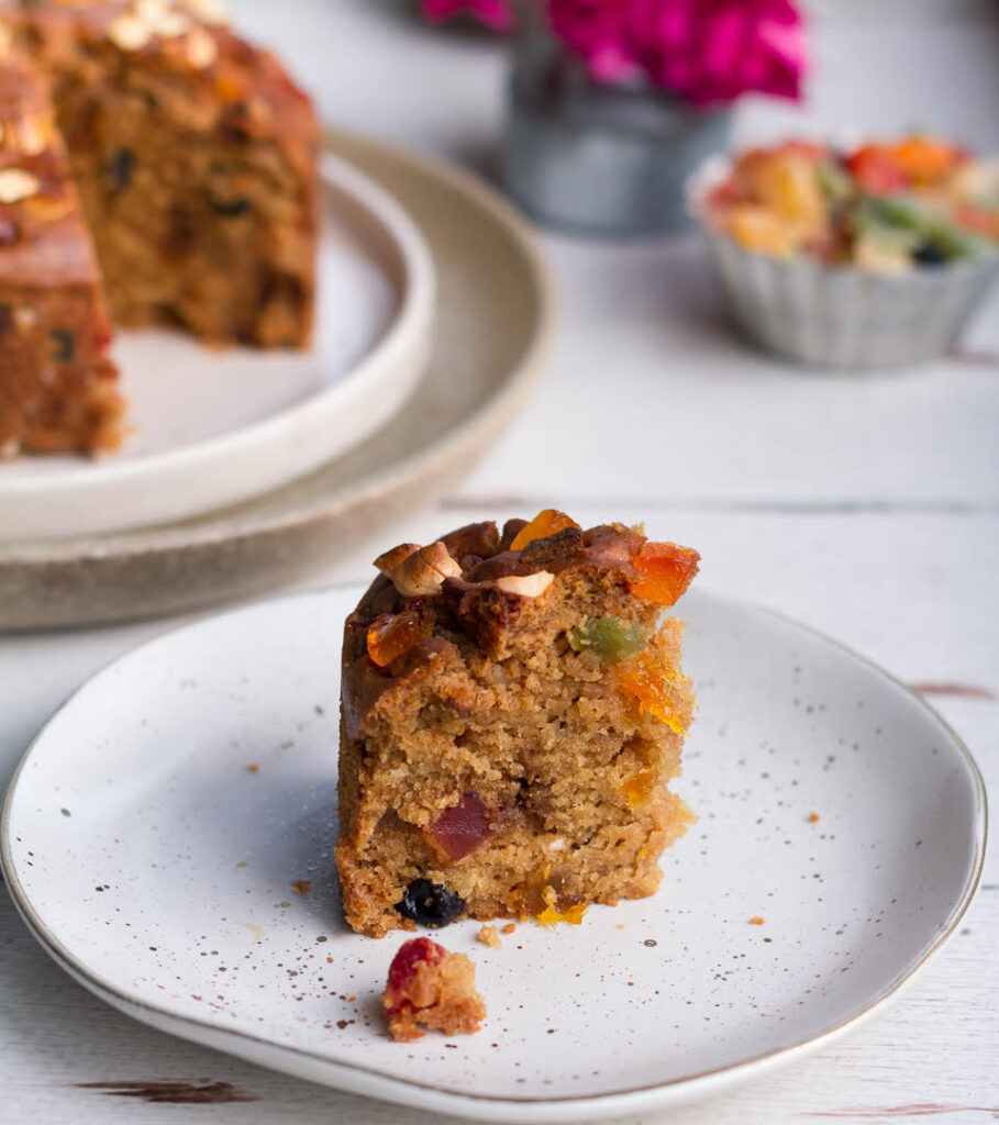 Eggless Tutti Frutti Cake| Easy Vegan Tutti Frutti Cake Recipe