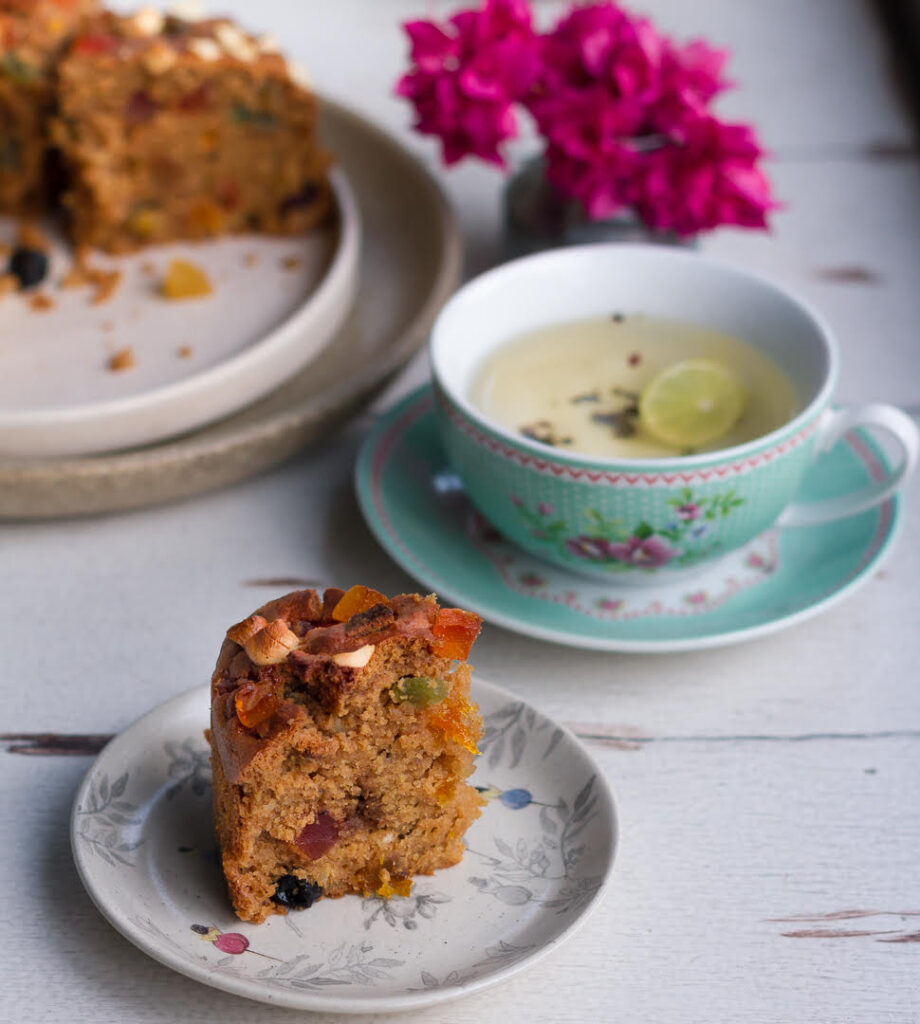 Eggless Tutti Frutti Cake| Easy Vegan Tutti Frutti Cake Recipe