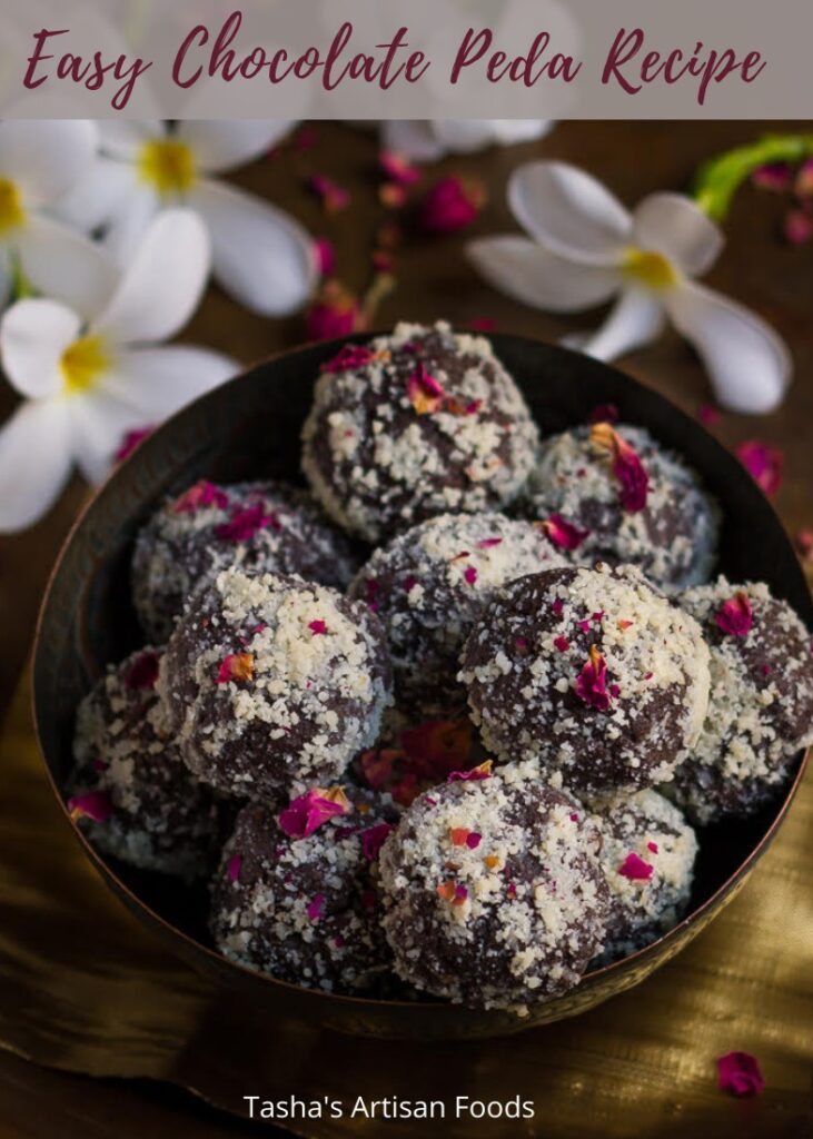 Easy Chocolate Peda Recipe - Diwali Sweets | Indian dessert