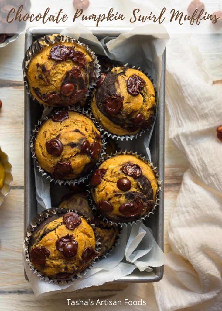 Chocolate Pumpkin Swirl Muffins | Easy vegan pumpkin muffin recipe