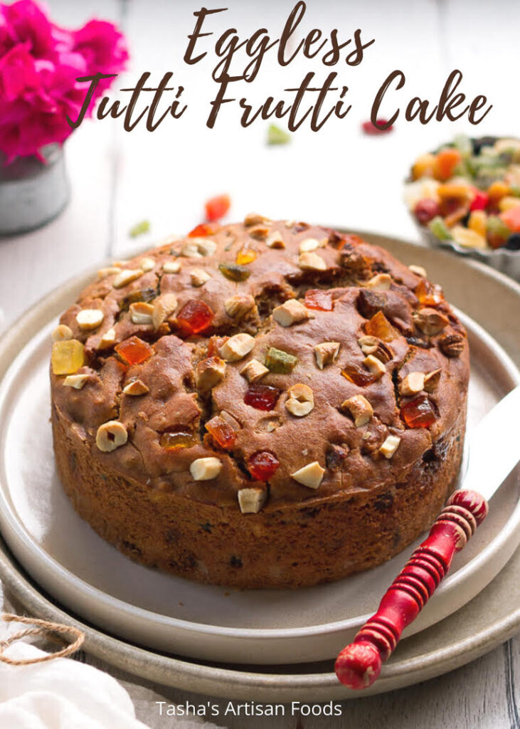 Eggless Tutti Frutti Cake| Easy Vegan Tutti Frutti Cake Recipe