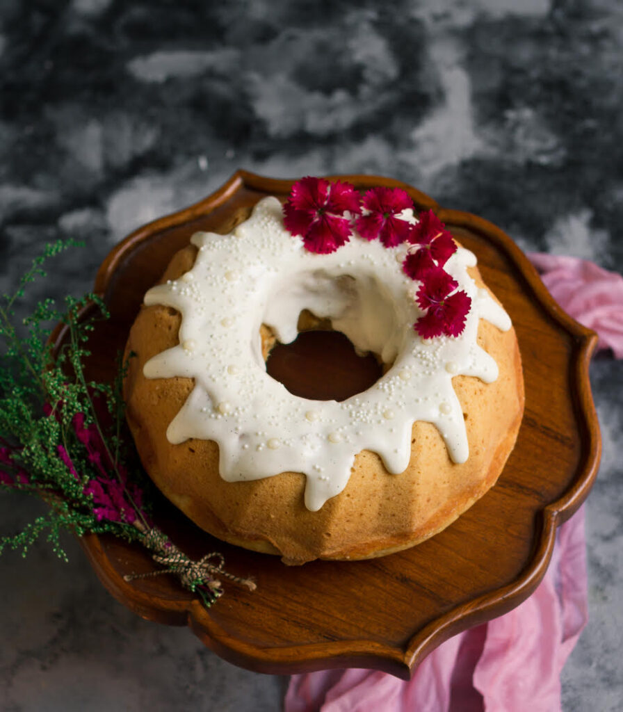 Cream Cheese Pound Cake | Eggless Cream Cheese Pound Cake Recipe