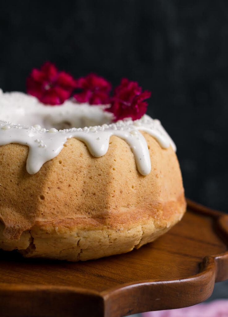 Cream Cheese Pound Cake | Eggless Cream Cheese Pound Cake Recipe