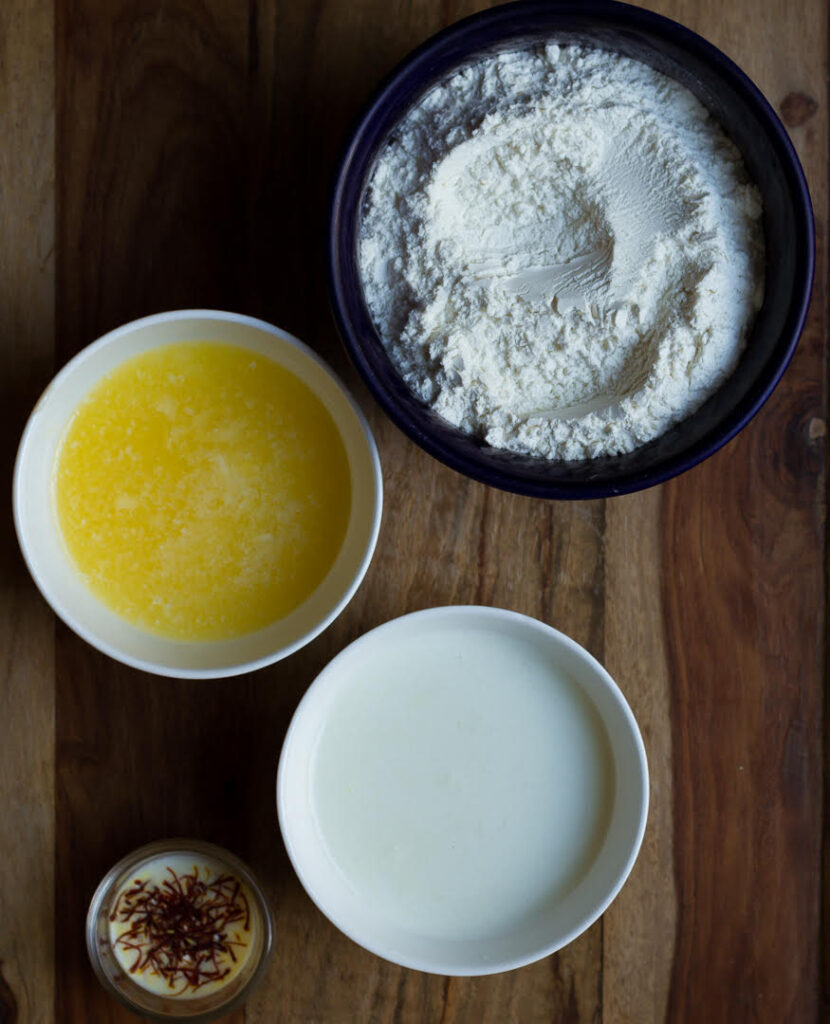 Ingredients for making Sheermal Recipe | How to make Sheermal