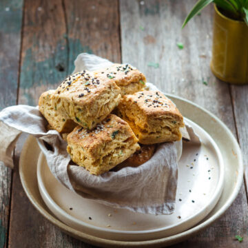 Easy Miso Scones |eggless Miso Scones/ Biscuits