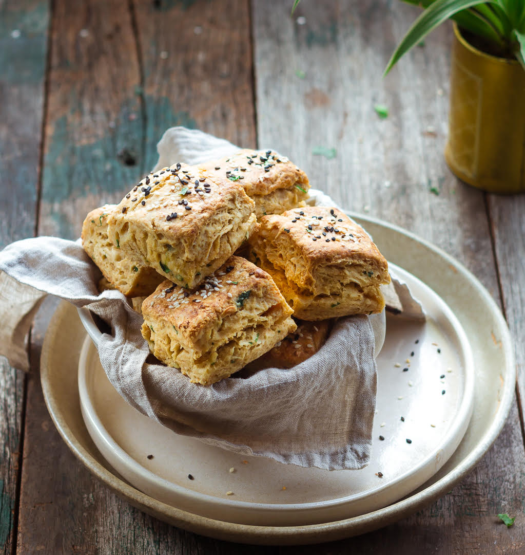 Easy Miso Scones |eggless Miso Scones/ Biscuits